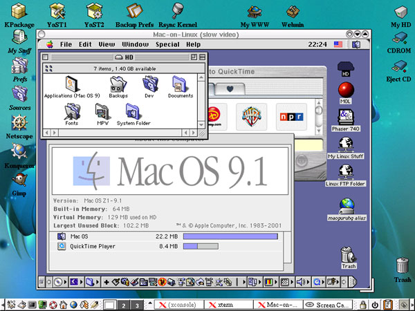 mac os emulator linux