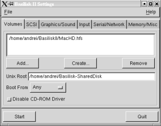 basilisk mac emulator hardfile